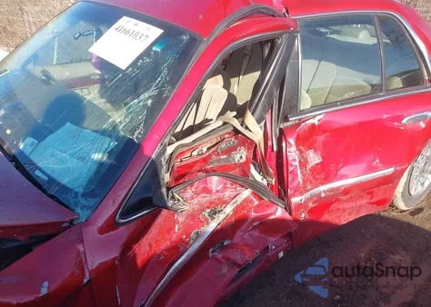 2001 Mercury Grand Marquis Gs from USA, damaged, VIN 2MEFM74W21X657342